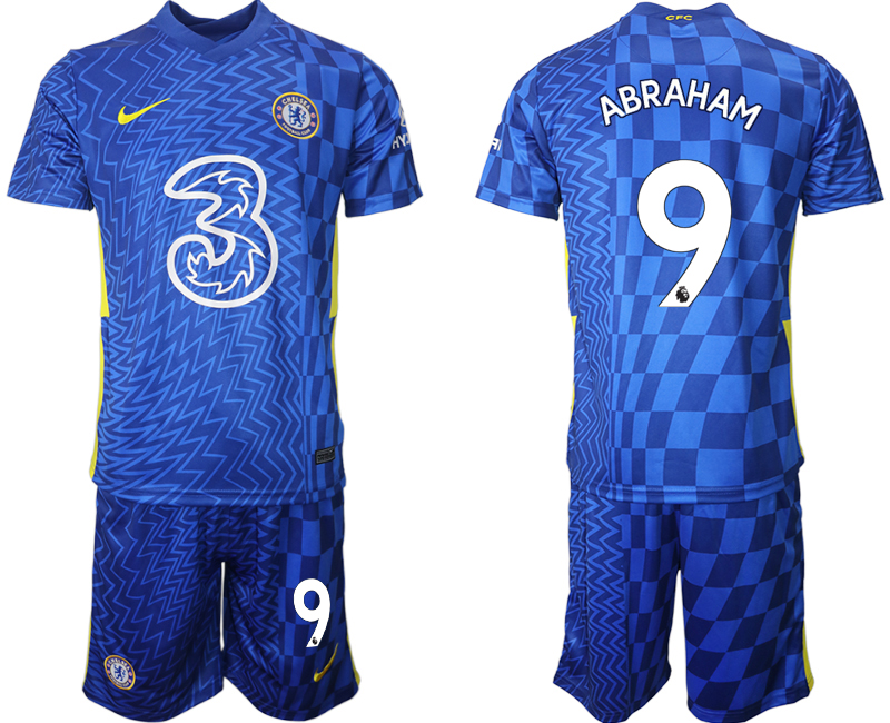 Men 2021-2022 Club Chelsea FC home blue #9 Nike Soccer Jerseys->chelsea jersey->Soccer Club Jersey
